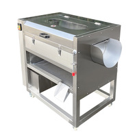 Automatische aardappelwasser en -schiller voor zoete aardappelen, cassave, taro, fruit en groenten, voor commercieel gebruik, hoge capaciteit.