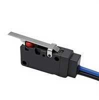 Micro-interrupteur miniature étanche WZ100A02-W2, avec câble, type à levier court, action instantanée, étanchéité IP67, plusieurs styles disponibles