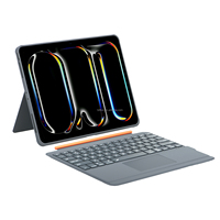 Clavier détachable avec pavé tactile, étui en cuir pour iPad Air 13 M2/M3/M4 2024-2026 Pro 12.9 3e, 4e, 5e génération 2018-2022