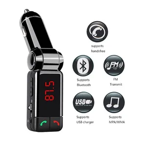BC06 Car BT Audio FM Transmitter Hands Free Multi-function Fast Charging USB Car Charger