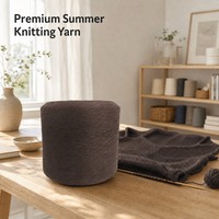 Soft Breathable Eco-Friendly Cotton Acrylic Blend Yarn 61% Lyocell Dyed for Ladies High-End Summer Knitwear 28s