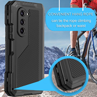 Étui pliable en silicone antichoc avec protection d'écran et support pour Samsung Z Fold 8 Ultra, compatible avec Samsung Z Fold 8 7 6 5
