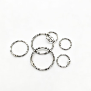Qixin <b>Binder</b> <b>Rings</b> Steel Wire Open End Loose Leaf Album Craft Supplies 5 Sizes Set - Product Image 2