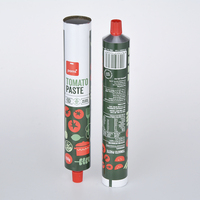 Tube d'emballage de pâte de jus condensé de qualité alimentaire tube souple en aluminium de pâte de tomate sous vide 50ml 60ml 100ml 120ml