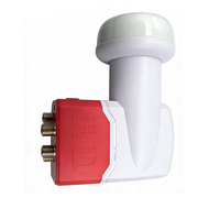 Ustarlink Universal KU-Band Quad LNBF LO 9.750/10.60Ghz Numérique 4K HD avec Gain de 70dB 4 Sorties Allwinner H313