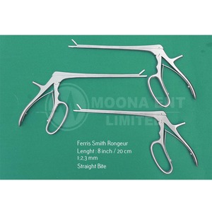 Juego de Rongeurs Ferris Smith de 3 Piezas, Punta Ascendente de 45 Grados, 8 Pulgadas, Acero Inoxidable, Instrumentos Quirúrgicos, Tamaños 1mm, 2mm, 3mm, Neuroquirúrgico - Product Image 3