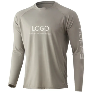 High Quality Custom Logo UPF50+ Sunscreen Mens Fishing <strong>Shirts</strong> 100% Polyester Quick Dry Breathable Long Sleeve Performance UV Fi - Product Image 2