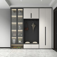 Meuble à chaussures en panneaux de bois, moderne et simple, personnalisable, pour salon et entrée, grande capacité de rangement, démontable