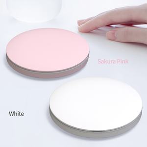 Nouveautés - Mini miroir de maquillage rond rechargeable à LED - Product Image 4
