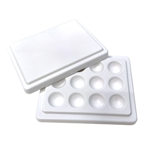 Piatto in Ceramica a 12 Pozzetti per Tecnici Dentali, per Smaltatura e Colorazione, per Polvere di Porcellana, per la Costruzione di Tonalità, Vassoio Modificato per Colorazione - Product Image 2