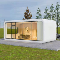 Maison-capsule Apple personnalisée en usine, portable, préfabriquée, modulaire, pour hôtel, complexe hôtelier, maison d'hôtes et camping