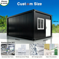 Maison modulaire moderne en conteneur, structure en acier, espace de vie préfabriqué, unité de maison mobile miniature