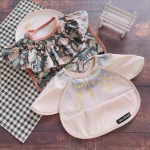 Bavoir réversible de style suédois pour enfants, motif ailes d'ange, en PU, pour bébés, couverture d'alimentation solide, certifié classe A, en matériau PE - Product Image 1