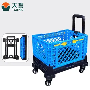 Customized Strong Load Capacity Portable Trailer Household Multifunctional Folding Cart Trolley