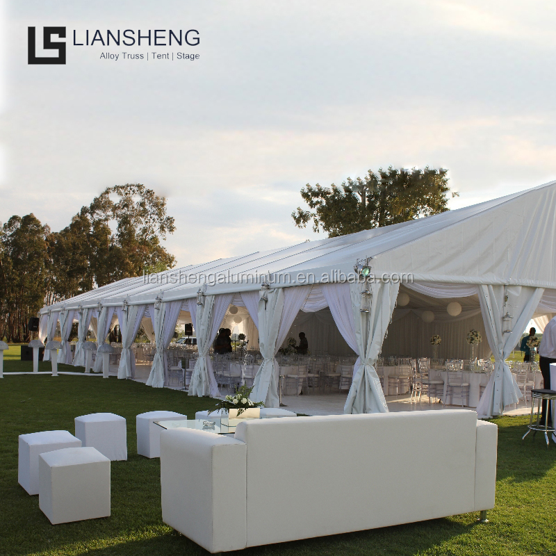 Роскошный большой наружный шатер, алюминиевая рамка, Ветроустойчивая палатка для вечеринки, свадьбы