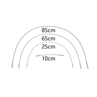 Ensemble de 11 paires d'aiguilles à tricoter circulaires interchangeables en aluminium multicolores, outil de tissage détachable pour pulls, écharpes et travaux manuels DIY
