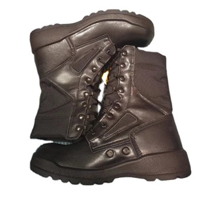 Bottes en cuir suédé vert très foncé noir DMS TSB21-4 - Product Image 6