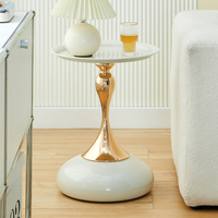 Ensemble de table basse, canapé, meubles de salon en chêne, lit, or, métal nordique, table d'appoint, table de chevet moderne, luxe, acier