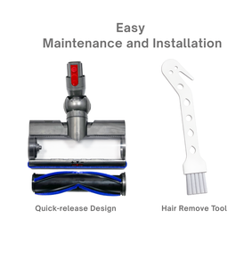 Accessoires pour aspirateur 100W, tête de brosse à aspiration à entraînement direct anti-enroulement, à couple élevé, écologique, en plastique <span class=keywords><strong>ABS</strong></span> pour la maison - Product Image 6