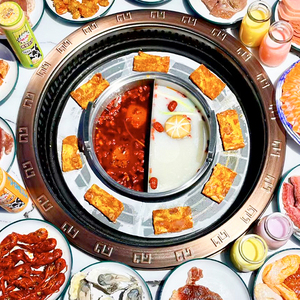 Support de personnalisation 2 en 1 : <span class=keywords><strong>Table</strong></span> de <span class=keywords><strong>barbecue</strong></span> coréen sans fumée et <span class=keywords><strong>table</strong></span> à fondue intégrée Shabu Shabu - Product Image 5