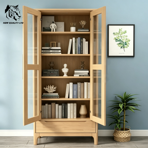 Librería de madera combinada personalizada para estudio, precio de descuento de proveedor chino, MOQ pequeño, dropshipping. - Product Image 4
