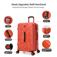 Goby London Dayanıklı Su Geçirmez PC ABS Hafif Genişletilebilir 4 Tekerlekli Spinner Valiz Seti 20" 25" 29" TSA Şifreli Kilit