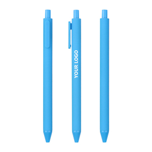Custom Logo Printed Gel <strong>Pens</strong> <strong>Multiple</strong> <strong>Colors</strong> Retractable Soft Rubber Click Plastic 1.0mm Writing Width Blue Red Ink - Product Image 3
