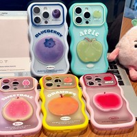 DIY Printbare hoesje voor iPhone 18 17 Pro Max Hot Trending Fruit Achterkant Bestseller Sticker Wave Edge Aanpasbare Stootvaste hoes