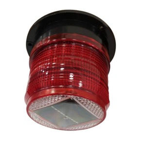 Lampe de signalisation de sécurité routière à LED rouge clignotante, fixation magnétique, IP65, matériau PC, 220V - Product Image 2
