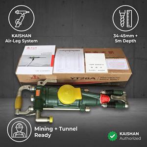 Martillo Perforador Neumático KAISHAN YT28A con Soporte de Aire, 26 kg, para Minería, Construcción de Túneles, Perforación de Piedra en Canteras - Product Image 4
