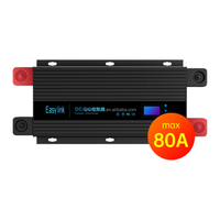 Chargeur rapide intelligent à double paire de batteries, isolation de batterie, 80A, haute efficacité, 12V/24V/48V, batterie au lithium pour camping-car