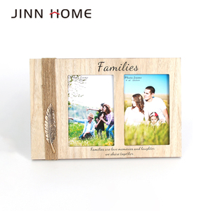 <span class=keywords><strong>Shabby</strong></span> <span class=keywords><strong>Chic</strong></span> trang trí nội thất 2pcs A3 cắt dán bảng hiển thị bằng gỗ ảnh đám cưới gia đình quà tặng trang trí twine kim loại lông trang trí nội thất - Product Image 2