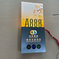 Letrero de Número de Puerta Acrílico Directo de Fábrica Verificado por RFQprint para Edificios y Empresas - Placa Personalizable en Tamaño y Color para Pared