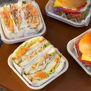 Papier de table pour sandwichs et hamburgers de qualité alimentaire pour l'emballage alimentaire, personnalisable, jetable, résistant à l'huile, plateau en papier pour poulet frit à emporter - Product Image 4