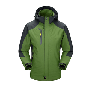 Wholesale <b>Men</b> Formal Long Autumn Zipper Waterproof Hooded Safari Jacket Outdoor <b>Raincoat</b> - Product Image 1