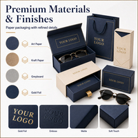 Boîte d'emballage pour lunettes avec logo personnalisé, boîte cadeau pour lunettes de soleil en papier écologique pour les magasins d'optique