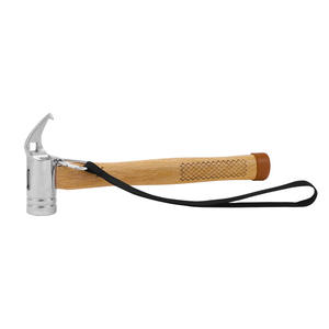 Marteau en acier d'extérieur avec manche en bois, extracteur de piquets de tente, outil de survie pour le camping et les travaux de bricolage - Product Image 1