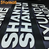 Éclairage frontal personnalisé en LED, éclairage frontal en acrylique pour extérieur, enseigne 3D, devanture de magasin, logo lumineux en acier inoxydable