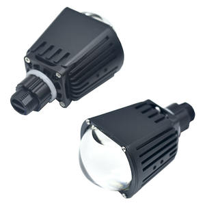 Luz LED Universal para Automóvil de 12V/24V, Resistente al Agua, Iluminación de Ajuste, Haz Alto Cuadrado, Ojo de Demonio, para Modificación Tricolor Rojo Púrpura - Product Image 2