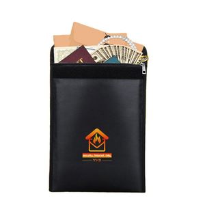 CUSTOM Best A4 Lipo Battery Waterproof Aluminum Foil Fireproof <b>Document</b> <b>Bag</b> Silver Color Handle Fiberglass 15x11 Size - Product Image 1