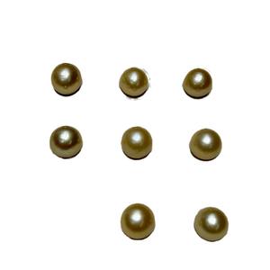 Perla de Agua Dulce Gris de 10-12 mm, Color Multi-Lino Natural Auténtico, Círculo Perfecto con Espejo, con Luz Intensa, Ligeramente Imperfecta, sin Tratar - Product Image 5