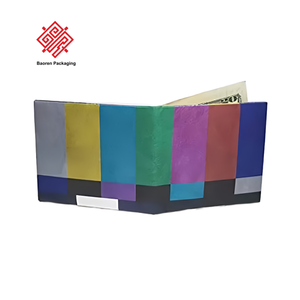BAoren กระเป๋าสตางค์ Tyvek สั้นเปิดได้ออกแบบได้ตามต้องการใช้1056D กระดาษพิมพ์ลายกันน้ำรีไซเคิลได้มีช่องใส่เงิน - Product Image 1