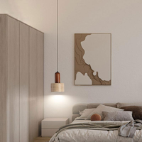 Luminaire suspendu en pierre naturelle travertin de style médiéval Wabi Sabi, luminaire de plafond LED pour îlot de cuisine, luminaire pour la maison, hôtel, décoration