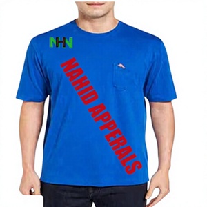 เสื้อยืดแขนสั้นผ้าฝ้าย 100% คุณภาพสูง ไซส์ใหญ่ ระบายอากาศได้ดี มีโลโก้ด้านหน้า เป็นมิตรกับสิ่งแวดล้อม สไตล์ลำลองสมาร์ท ผลิตจากโรงงานในบังกลาเทศ - Product Image 1