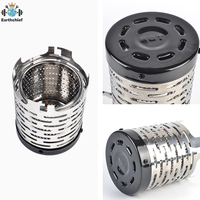 Mini chauffage de camping portable en acier inoxydable, poêle de tente, couverture chauffante pour la randonnée, les voyages et le barbecue
