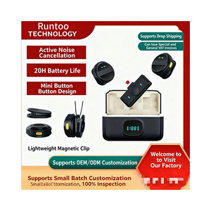 SX21 button magnetic <b>wireless</b> lavalier <b>microphone</b> with noise reduction and monitoring functions, compact and long-lasting - Product Image 1