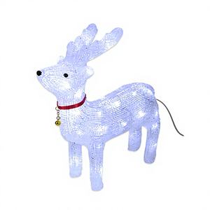 Reno de decoración navideña de 16 pulgadas 40L con luz 8PC/CS - Product Image 1