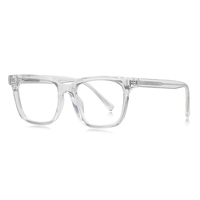 Nouvelles Lunettes Carrées TR90 pour Homme Anti-Lumière Bleue, Montures Optiques avec Branches en Fil Métallique CP 097