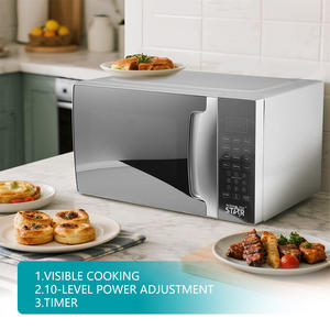 WINNING STAR ST-90501 <span class=keywords><strong>Micro</strong></span>-ondes de table 23L de capacité, 800W, 10 niveaux de puissance, avec minuterie, fonction dégivrage, verrouillage enfant et chauffage rapide - Product Image 6