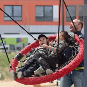 High Quality Playground Rope Net Swing Seat Outdoor Children Kid Big Round Bird Nest Safe Commercial Outside Garden Park Stock